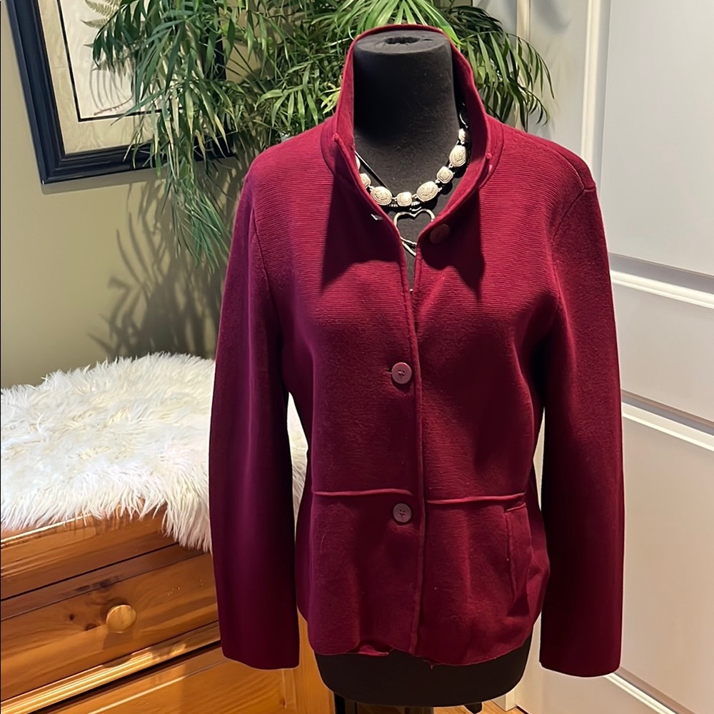 Elegant Talbots Burgundy Women's Jacket